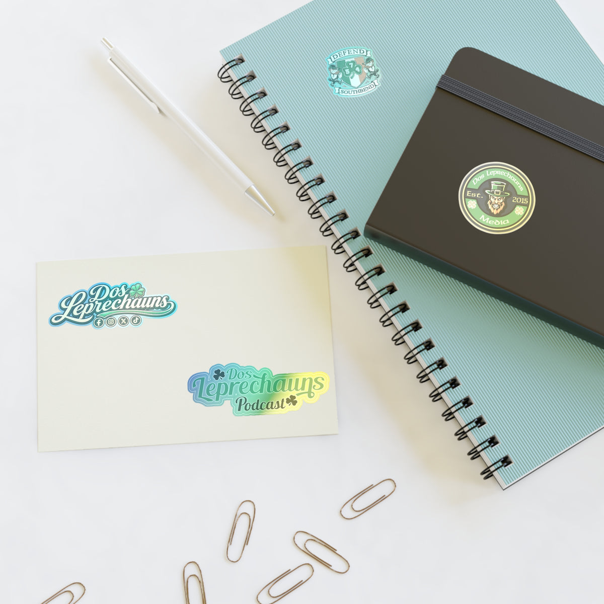 Dos Leprechauns Podcast Sticker Sheets