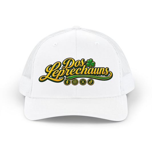 Dos Leprechauns Snapback Trucker Cap — St. Patrick’s Day Irish Shamrock Hat
