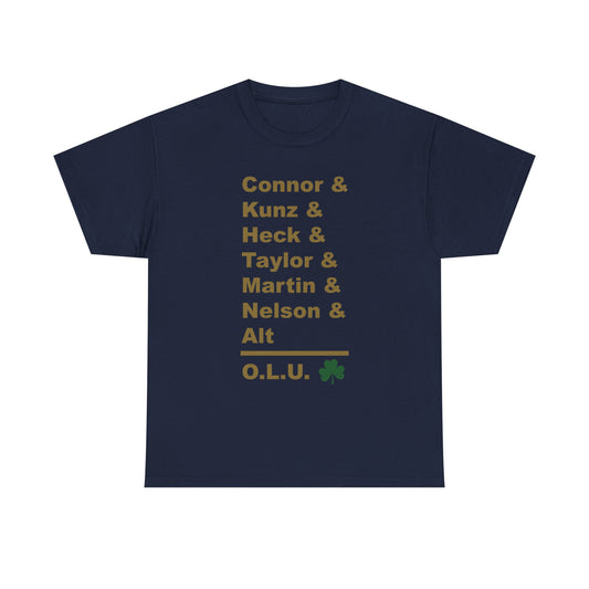 Offensive Line University Tee - Dos Leprechauns