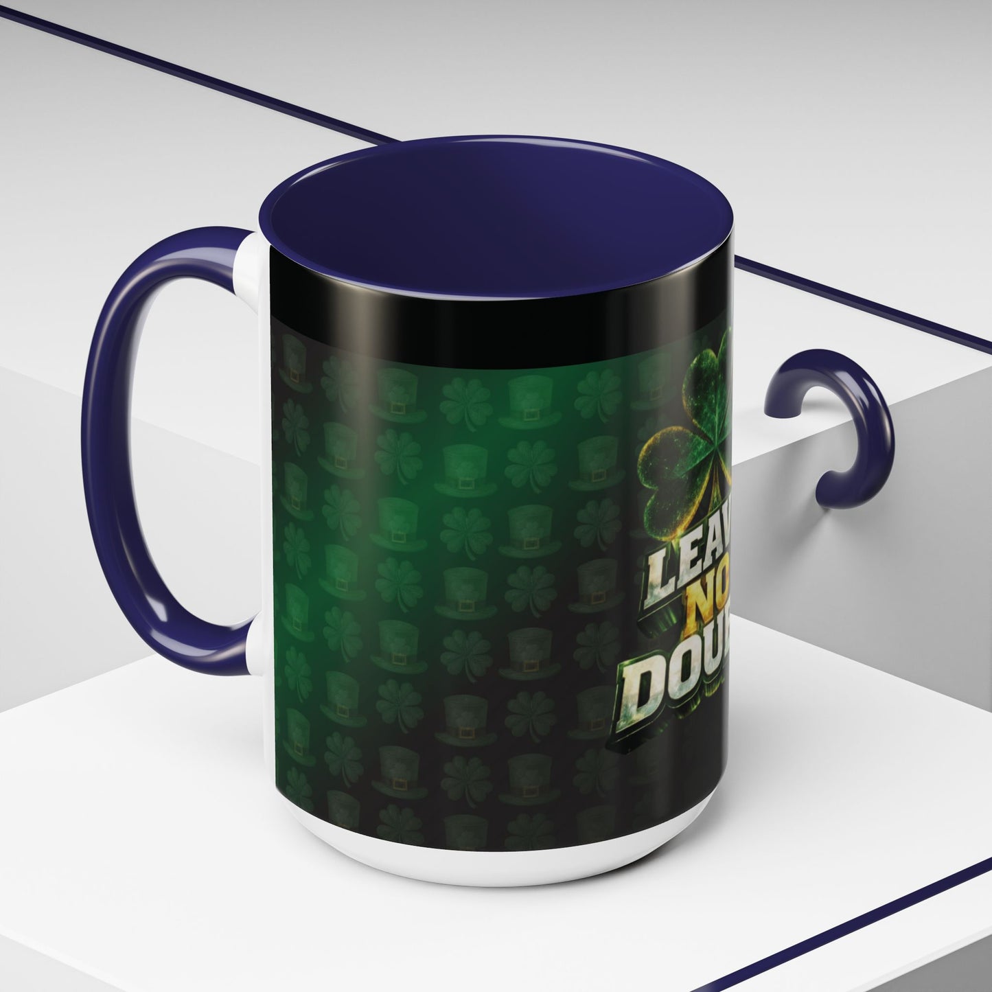 Leave No Doubt - Accent Coffee Mug — Classic Two-Tone Ceramic Coffee Cup (11/15 oz)