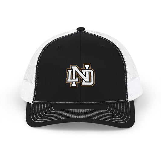 Notre Dame Shamrock ND Trucker Cap – Embroidered Snapback Hat