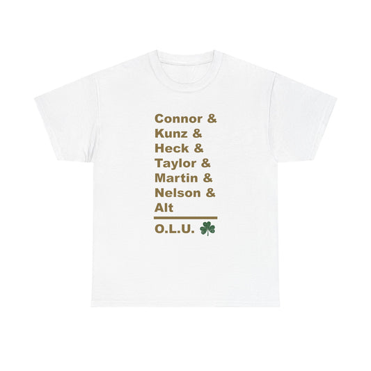 Offensive Line University Tee - Dos Leprechauns