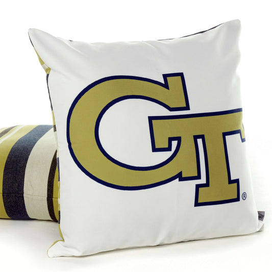 Georgia Tech Logo Throw Pillow Cover