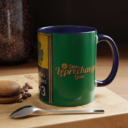 1993 National Champions Shamrock Coffee Mug — Dos Leprechauns Gear