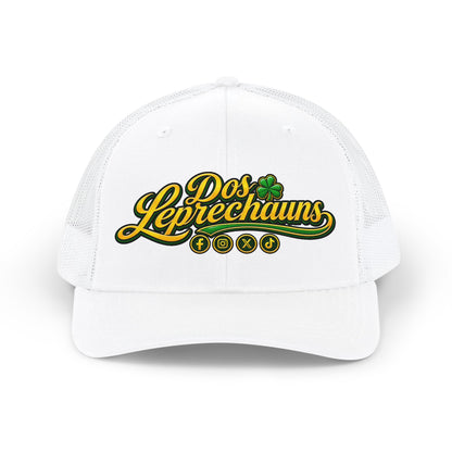 Dos Leprechauns Snapback Trucker Cap — St. Patrick’s Day Irish Shamrock Hat