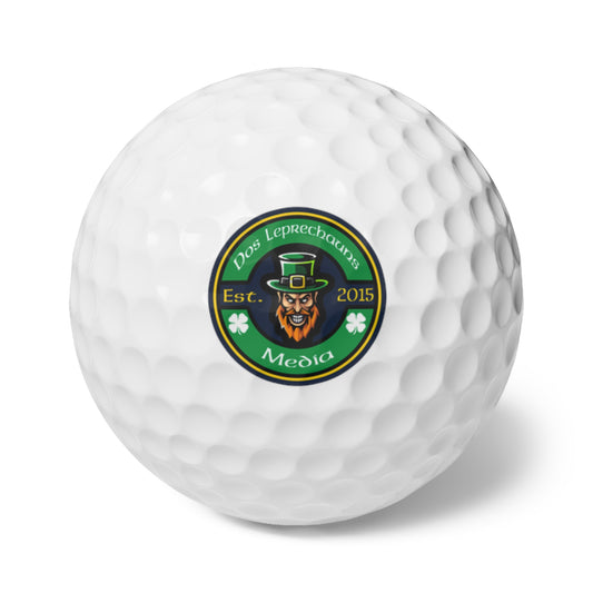 Dos Leprechauns Golf Balls, 6pcs