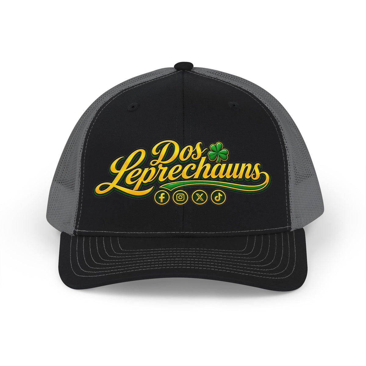 Dos Leprechauns Snapback Trucker Cap — St. Patrick’s Day Irish Shamrock Hat