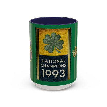 1993 National Champions Shamrock Coffee Mug — Dos Leprechauns Gear