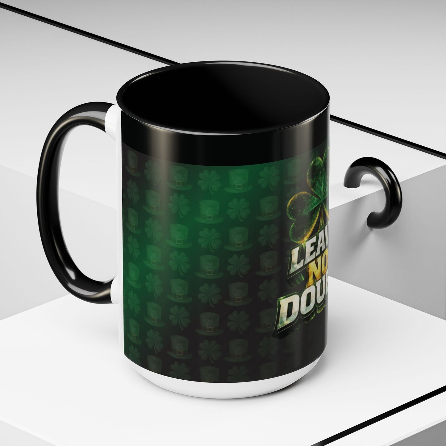 Leave No Doubt - Accent Coffee Mug — Classic Two-Tone Ceramic Coffee Cup (11/15 oz)