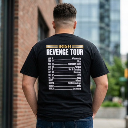 Leave No Doubt Irish Football T-Shirt — "Revenge Begins in Green Bay"