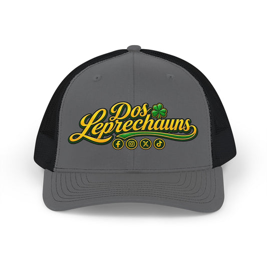 Dos Leprechauns Snapback Trucker Cap — St. Patrick’s Day Irish Shamrock Hat