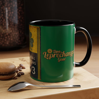 1993 National Champions Shamrock Coffee Mug — Dos Leprechauns Gear