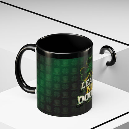 Leave No Doubt - Accent Coffee Mug — Classic Two-Tone Ceramic Coffee Cup (11/15 oz)