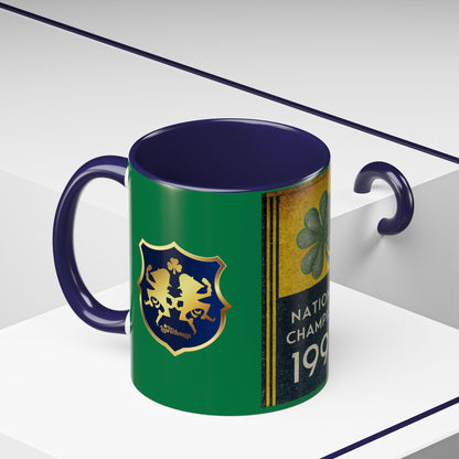 1993 National Champions Shamrock Coffee Mug — Dos Leprechauns Gear