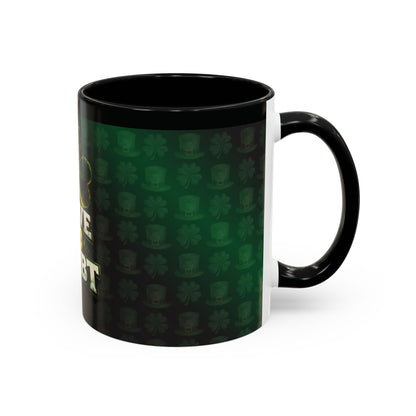 Leave No Doubt - Accent Coffee Mug — Classic Two-Tone Ceramic Coffee Cup (11/15 oz)