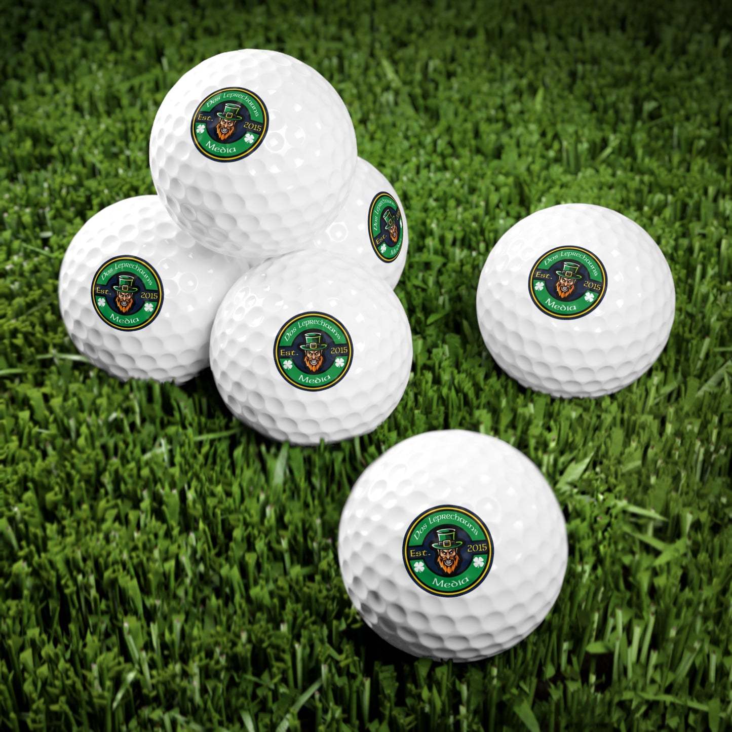 Dos Leprechauns Golf Balls, 6pcs