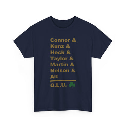 Offensive Line University Tee - Dos Leprechauns