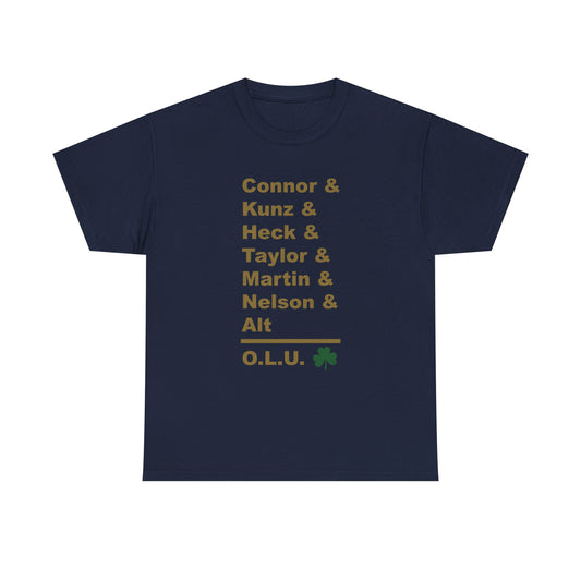 Offensive Line University Tee - Dos Leprechauns