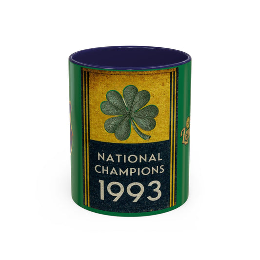 1993 National Champions Shamrock Coffee Mug — Dos Leprechauns Gear