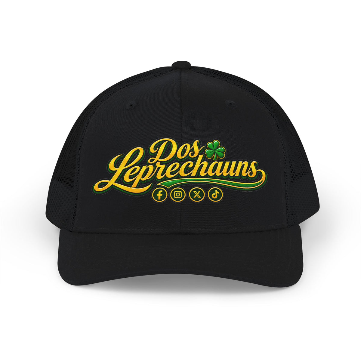 Dos Leprechauns Snapback Trucker Cap — St. Patrick’s Day Irish Shamrock Hat