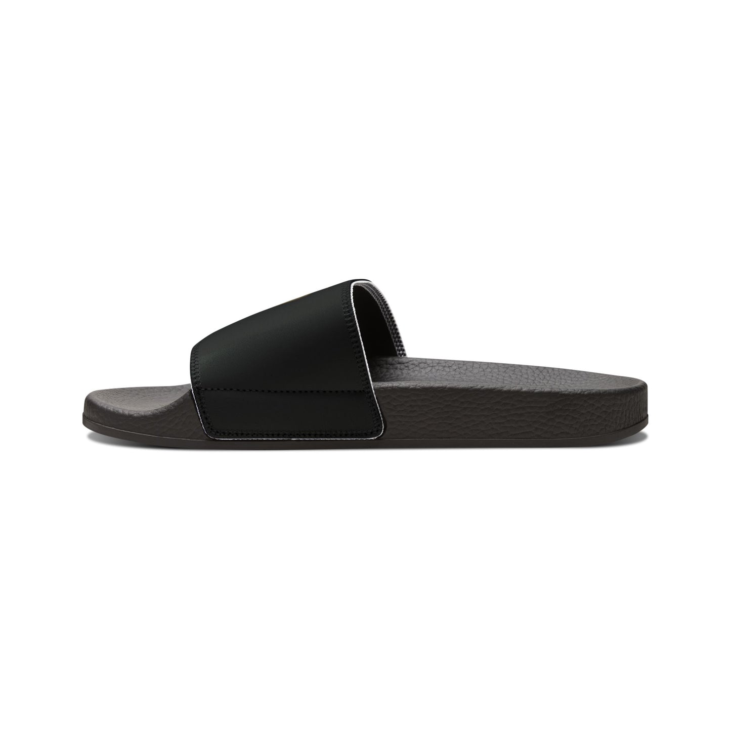 Leave No Doubt - Men's Removable-Strap Slide Sandals — Lightweight Black Pool & Beach Slides
