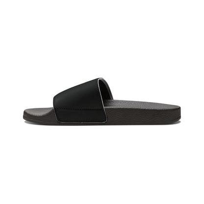 Leave No Doubt - Men's Removable-Strap Slide Sandals — Lightweight Black Pool & Beach Slides
