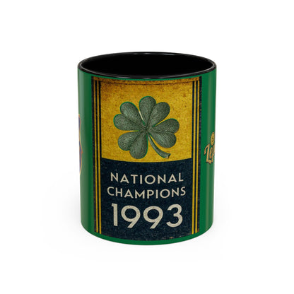 1993 National Champions Shamrock Coffee Mug — Dos Leprechauns Gear