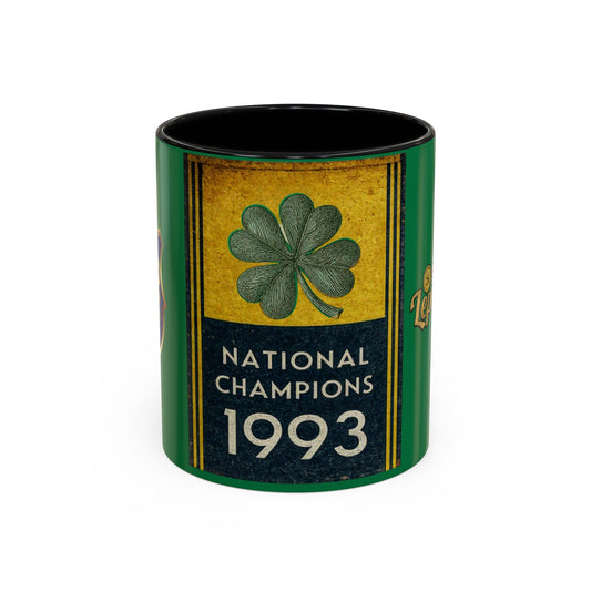 1993 National Champions Shamrock Coffee Mug — Dos Leprechauns Gear
