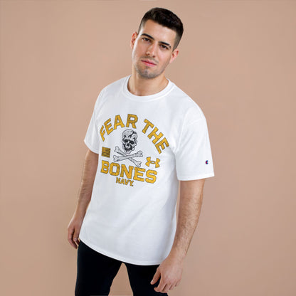 Fear the Bones Navy Champion T-Shirt
