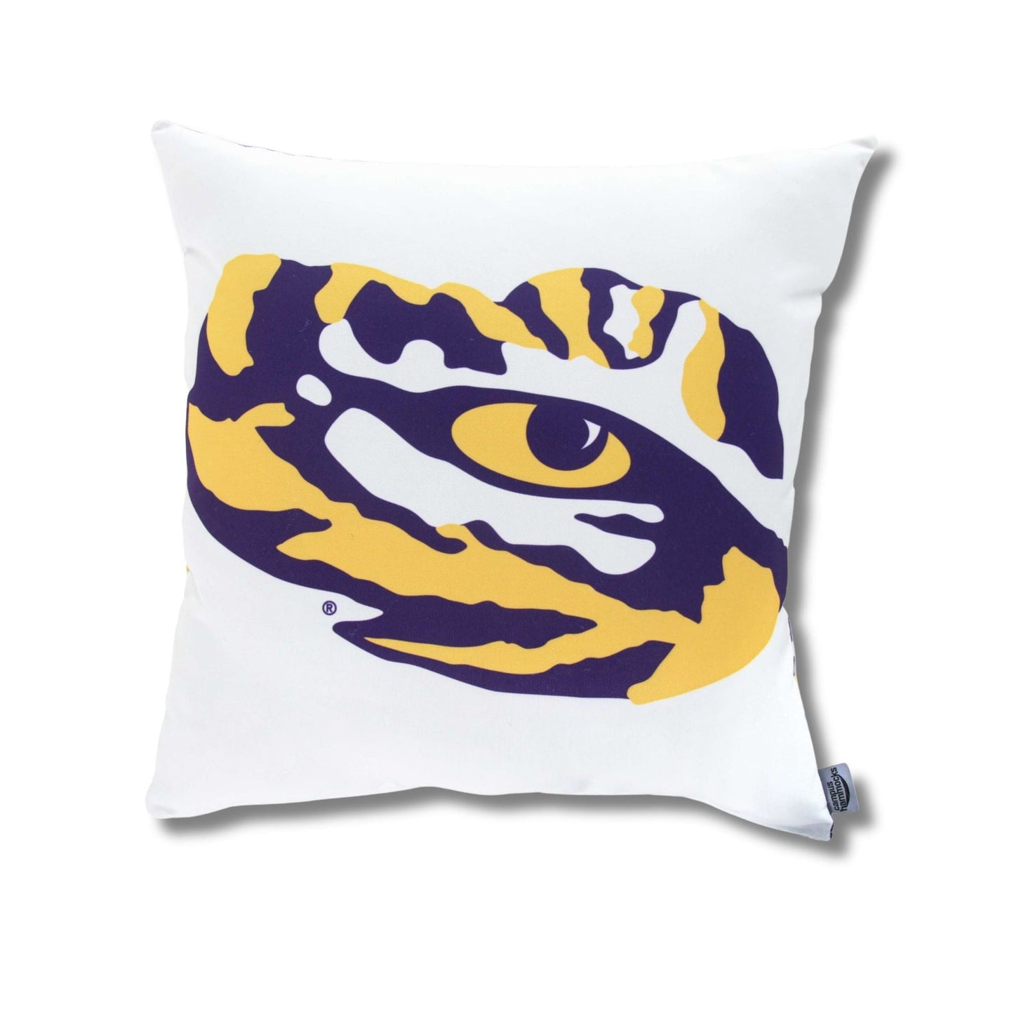 LSU Tiger Eye Throw Pillow Cover