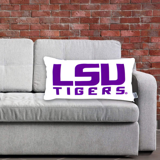 LSU Tigers Lumbar Throw Pillow Cover