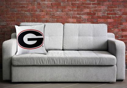University of Georgia Logo Throw Pillow Cover