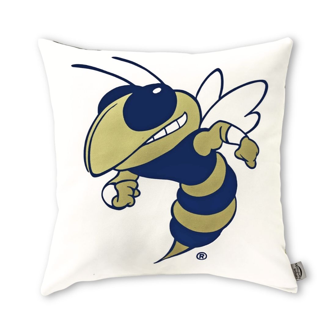 Georgia Tech Yellow Jackets Buzz Pillow Cover