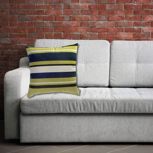 Georgia Tech Colors Striped Pillow Cover