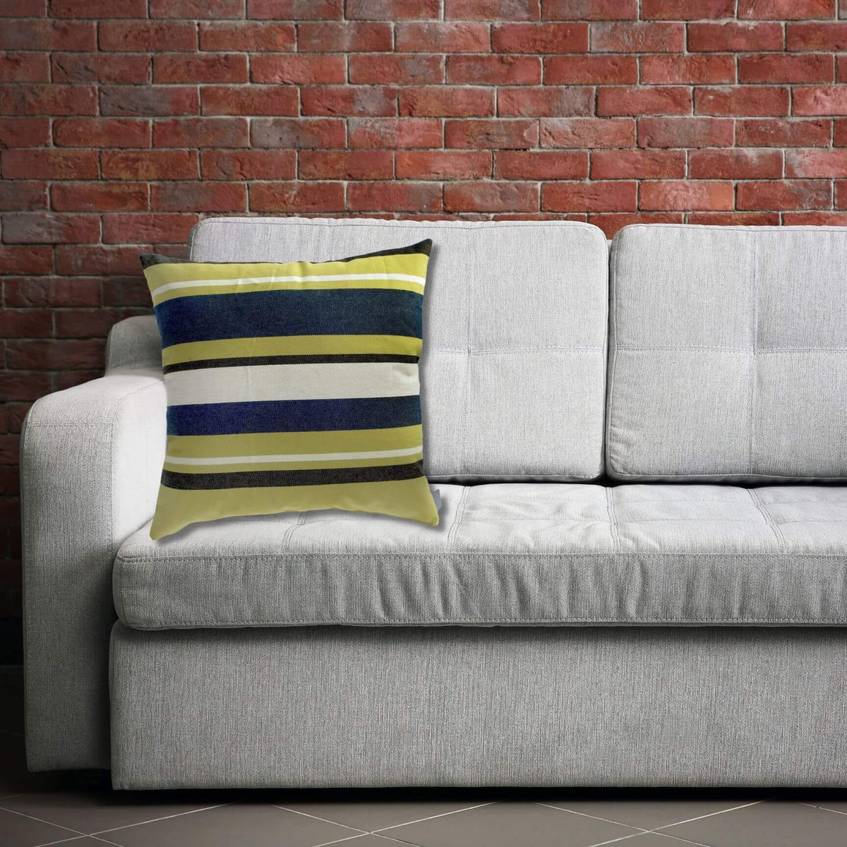 Georgia Tech Colors Striped Pillow Cover
