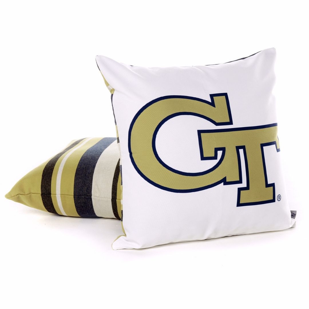 Georgia Tech Logo Throw Pillow Cover