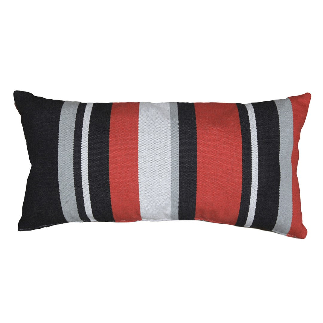 Funda de almohada a rayas con los colores de Ohio State