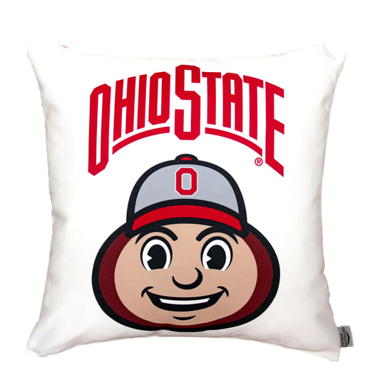 Ohio State Buckeyes Brutus Mascot Pillow Cover