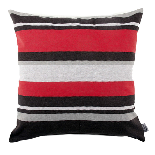 Ohio State Colors Striped Pillow Cover