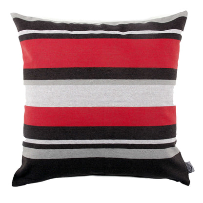 Funda de almohada a rayas con los colores de Ohio State