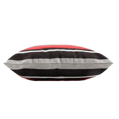 Ohio State Colors Striped Pillow Cover